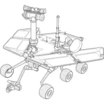 NASA eksplorasi Rover kendaraan vektor klip seni