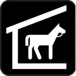 Koně stabilní ikona