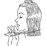 Векторное изображение волос Дрессер леди