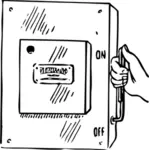 Векторное изображение главного выключателя в использовании