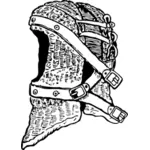Vektor ilustrasi pelindung kepala prajurit
