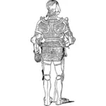 Vektorové ilustrace brnění muže v obleku