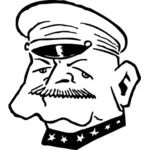 Portrait de l'amiral Robert Coontz vector