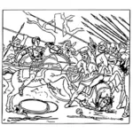 Александр победил персов векторные иллюстрации