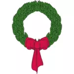 クリスマスの花輪のベクトル