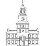 Ilustracja wektorowa Independence Hall.