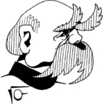 Ilustração em vetor de Otto von Bismarck
