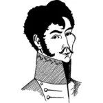 Симон Боливар Векторный портрет