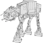 Ilustración de vector de at-at Imperial walker