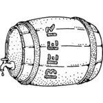 बीयर बैरल के वेक्टर छवि