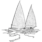 Bugeye plachetnice vektorový obrázek
