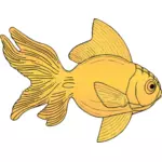Generiska orange fisk vektor illustration