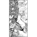 Vektorové ilustrace liška