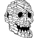 Rock skull vektorové ilustrace