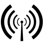 Wireless-Signal Empfang Vektor Zeichen