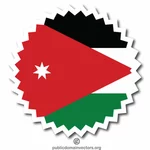 Jordan Flag Sticker putaran