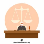 Dommer på rettsmøte