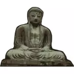 Ilustracja wektorowa posągu Buddy
