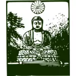 Boeddha vector tekening