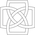 आयरिश तिपतिया घास डिजाइन चित्रण साधारण वर्ग के आकार का