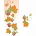 Podzimní dekorace nápisu Vektor Klipart