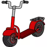 Vektor illustration av röda kick scooter