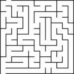 Labirint simplu puzzle