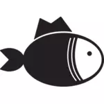 Fisk kjøkken ikonet vektortegning