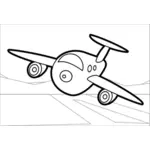 Clip art wektor z samolotem
