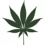 Imagem de vetor de folha de cannabis