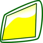 Ícone de Tablet com imagem de vetor moldura verde
