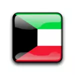 Bouton indicateur de Koweït vector