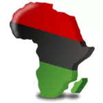 A bandeira Pan-Africana de gráficos vetoriais