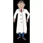 מדען במעיל המעבדה