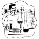 Ilmuwan laboratorium Menggambar
