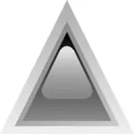 Черный привели треугольник векторной графики
