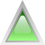 Led verde prediseñadas triángulo vector