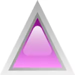 Image clipart vectoriel triangle led violet