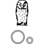 O pentru Owl alfabetul de învăţare este Ghidul miniatură