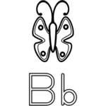 B 是的蝴蝶矢量图像