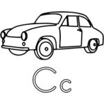 C — для автомобилей векторное изображение