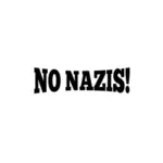 '' No hay Nazis'' vector silueta