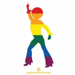 Danseuse disco LGBT