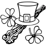 Шляпа и Шиллейлой векторное изображение