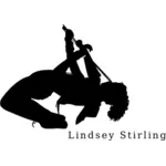 Sylwetka wektor rysunek Lindsey Stirling