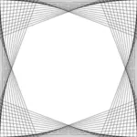 Imagem vetorial de linhas simétricas de desenho