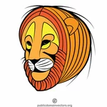 Sztuka wektor kolor Lion