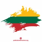 Litvanya bayrağı boyandı
