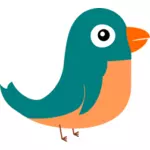 Dessin d'oiseau twitter vectoriel