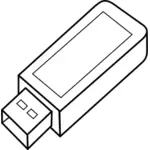 בתמונה וקטורית לרמות מפתח USB